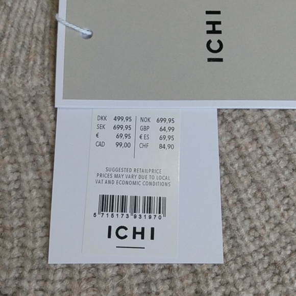 Ichi Ihmylle Sweater Oatmeal Melange Ribbed Sweater S - Picture 10 of 14